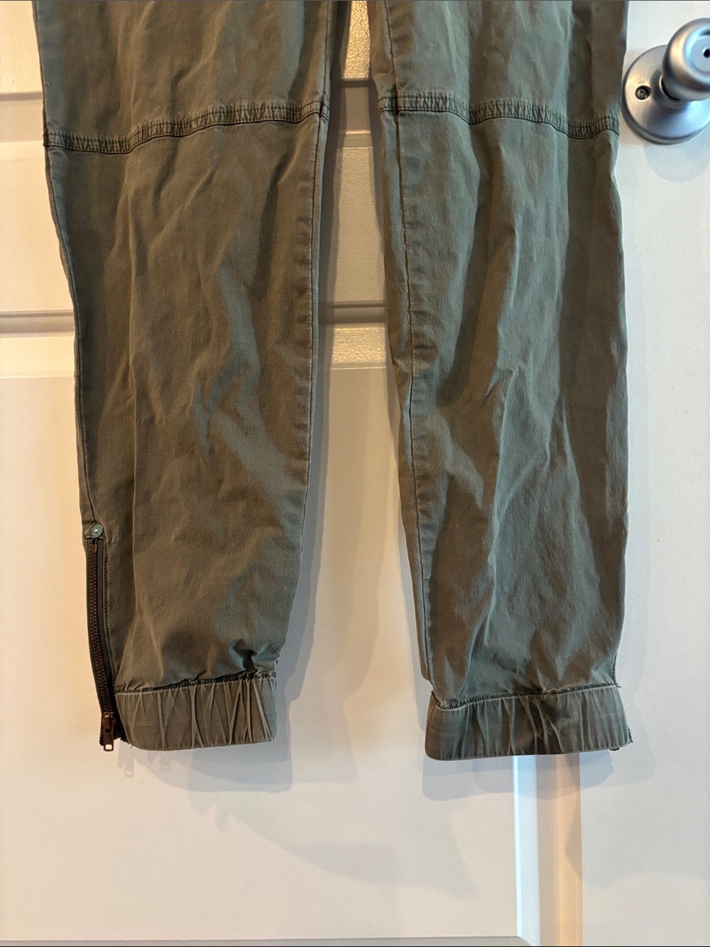 Guess Olive Green Sleeveless Utility Jumpsuit - Picture 5 of 7
